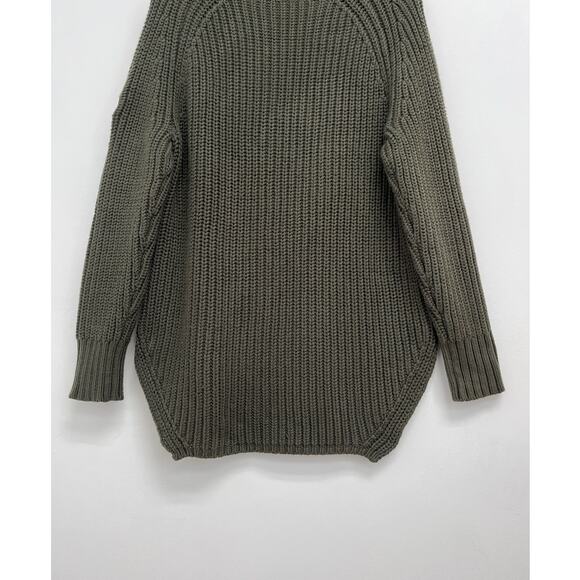 Alp N Rock Simone Chunky Ribbed Knit Fisherman Cozy Turtleneck Sweater - Medium - Picture 12 of 14